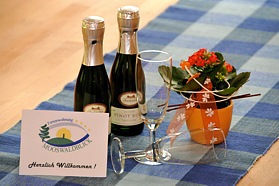 Ferienwohnung Mooswaldblick - Begrüssung