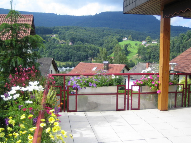 Auf der Terrasse unserer Ferienwohnung